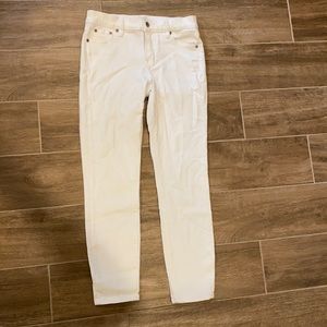 J. Crew White Skinny Jeans